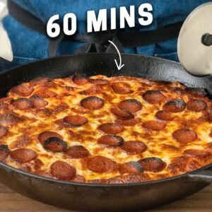 PAN PIZZA IN 1 HOUR (No Mixer)