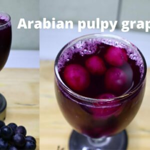 Arabian pulpy grape juice II Ball Grapes Juice II Homemade  Grape Juice II Ramadan special  II Ep:65