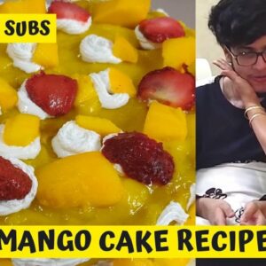 Eggless Mango cake recipe !!@Triggered Insaan