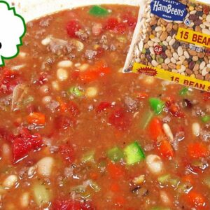 Stove Top ITALIAN 15 Bean Soup Recipe | BEST Bean Soup | Soup Recipes