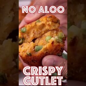 Crispy Poha Sooji Cutlet – No Aloo Tikki Recipe | Evening Tea Time Snack #shorts #youtubeshorts