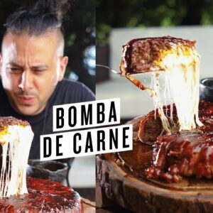 BOMBA DE CARNE COM BACON – GIGANTE