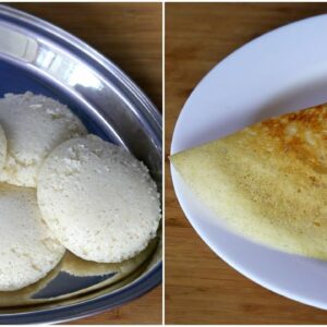 Ration Rice Dosa Idli Batter Recipe – How To Make Crispy Dosa And Soft Idli With Boiled Ration Rice