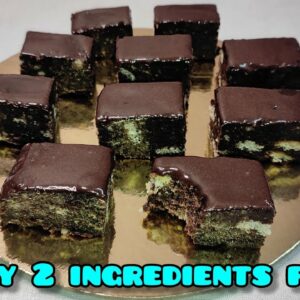 ONLY 2 INGREDIENTS FUDGE RECIPE WITH LEFTOVER CAKE #shorts
