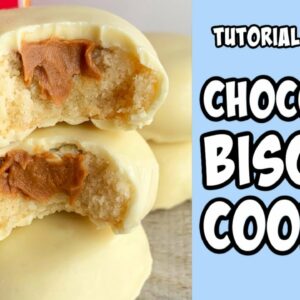 White Chocolate Biscoff Cookies! Recipe tutorial #Shorts