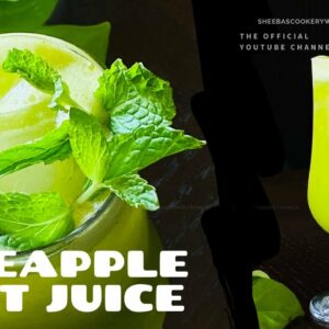 Pineapple Mint Juice | Pineapple Juice Recipe | Refreshing Summer Coolers | Pineapple Mint Lemonade