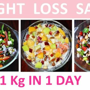 Weight Loss Salad(Hindi|3 Healthy Salad Recipe For Weight Loss|Flat Belly|Easy Salad|Dr.Shikha Singh