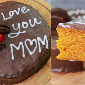 3 Ingredients Mothers Day Cake | Eggless & Without Oven | Yummy