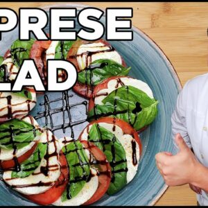 Caprese Salad Easy Recipe with [ Balsamic Glaze ]