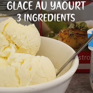 RECETTE : Glace au yaourt 3 ingrédients seulement !! **FITRAHMA**