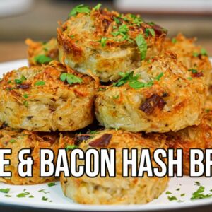 Cheese and Bacon Hash Brown Bites | How To Make Recipe