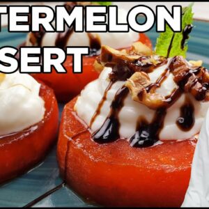 Watermelon with Yogurt | Summer Dessert Ideas Easy