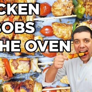 Chicken Kabobs in the Oven – Juicy Chicken Skewers