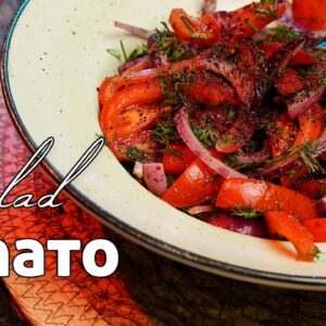 Fast, easy and delicious tomato salad recipe #shorts