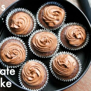 chocolate cup cake recipe | easy eggless chocolate cupcake | चॉकलेट कपकेक | birthday cupcakes