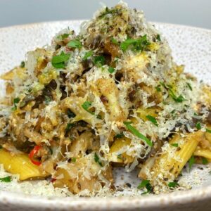 Garlic Mushroom & Cauliflower Pasta | How To Recipe