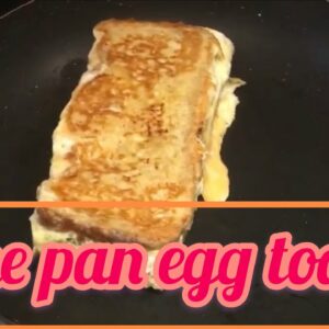 Easy and tasty one pan egg toast #shorts
