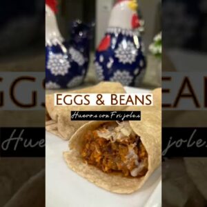 Beans and Eggs Burrito Filling #shorts30