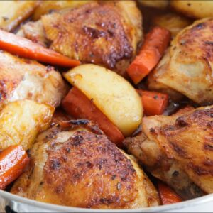 One Pan Chicken on a Stovetop