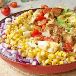 Classic Chicken Cobb Salad Recipe By Healthy Food Fusion