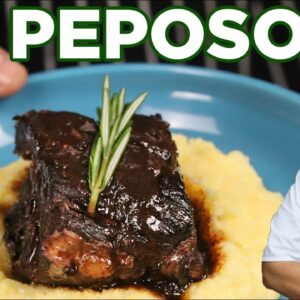 The Best Peposo | Tuscan Black Pepper Stew with Polenta by Lounging with Lenny