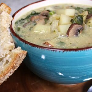 Plant Based Vegan Mushroom Potato Soup : The Whole Food Plant Based Recipes