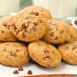 5 Ingredient Chocolate Chip Cookies | Gluten Free + Egg Free + Dairy Free