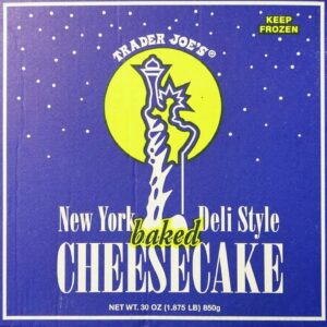 Trader Joe’s Cheesecake, New York Deli Style Baked