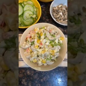 MAKHANA PASTA EGG SALAD | HEALTHY RECIPE | GREEN SALAD | DIET FRIENDLY | RICH IN PROTEIN