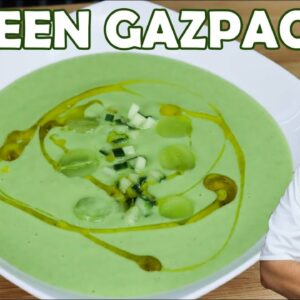 Healthy Green Gazpacho | Gazpacho Verde Soup | Recipe by Lounging with Lenny