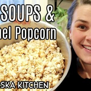 FALL FAVORITES!!  Butternut Squash & Potato Soup + Caramel Popcorn RECIPES