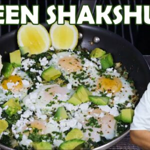 You Won’t Regret This Fast and Easy Green Shakshuka | Recipe by Lounging with Lenny
