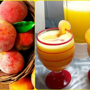 Fresh Peach Juice Recipe//Healthy and Refreshing Peach Juice! Shah lifestyle