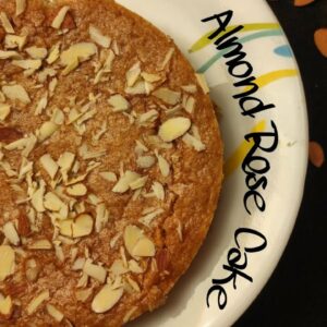 Almond Rose cake | Almond cake with almond flour | Easy Almond Cake | Almond cake recipe eggless