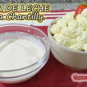 CREMA DE LECHE para Chantilly, receta con solo 2 ingredientes y de licuadora fácil y perfecta