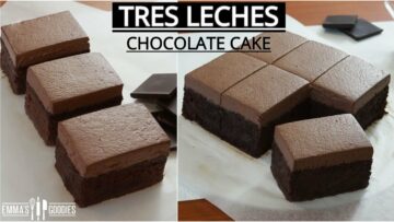 Tres Leches CHOCOLATE CAKE recipe ( Pastel Tres Leches de Chocolate ) Chocolate 3 Milk Cake