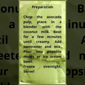 😋 🍽️ Low Carb avocado ice cream recipe#avocadoicecream#lowcarbdiet#shorts