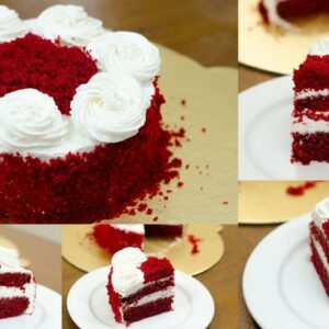 RED VELVET CAKE RECIPE l EGGLESS & WITHOUT OVEN