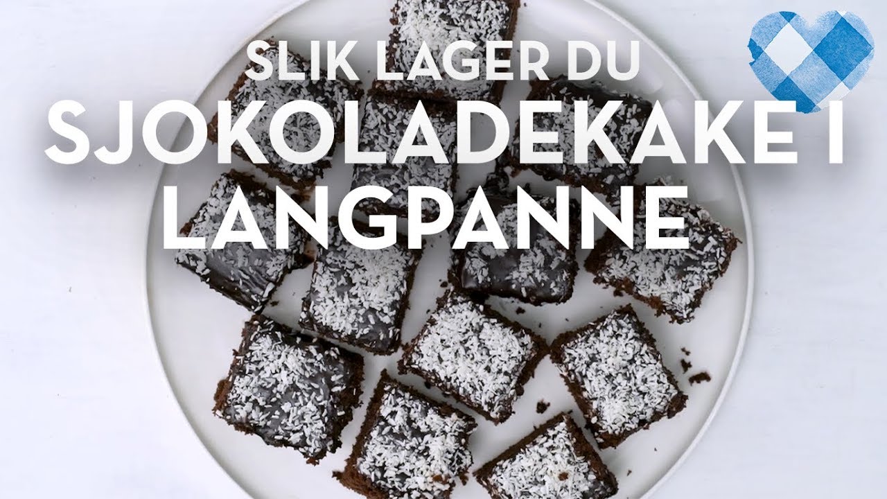 Oppskrift På En Skikkelig Klassisk Sjokoladekake I Langpanne Med Kokosstrø Tine Kjøkken 