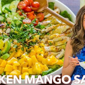 Perfect CHICKEN MANGO and AVOCADO SALAD + Easy Dressing