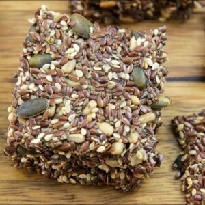 Healthy Seed Crackers Recipe | Gluten free, Low Carb and Vegan