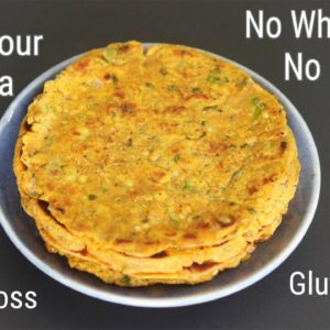 Jowar Flour Paratha – Weight Loss Roti – No Rolling – No Kneading Paratha – No Maida/No Wheat Flour