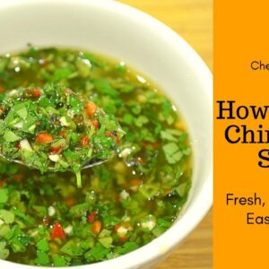 How To Make Chimichurri Sauce