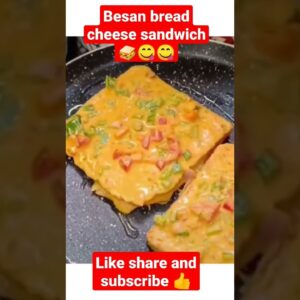 besan bread cheese sandwich 🥪 recipe 😋😋#shortviral#shortvideos#shorts