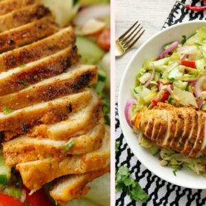 Healthy BBQ Chicken Salad Recipe By Food Fusion