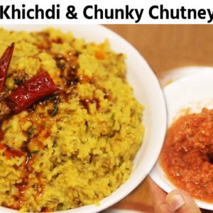 Masala Khichdi and Chutney Combo Recipe – Moong Dal Khichdi CookingShooking