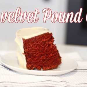 Simple Decadent RED VELVET POUND CAKE Recipe | Perfect for Valentines Day desert