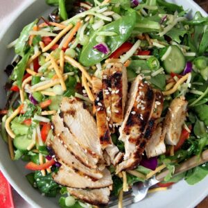 Laura Vitale Makes Asian Sesame Chicken Salad with the Best Dressing Ever