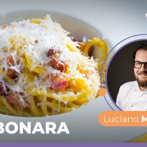 CARBONARA alla ROMANA CREMOSA: la ricetta TRADIZIONALE dello chef Luciano Monosilio😍💛🥓🍴