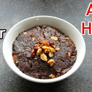 Atta Halwa – Atte Ka Halwa – No Refined Sugar – Healthy Wheat Halwa Recipe | Skinny Recipes